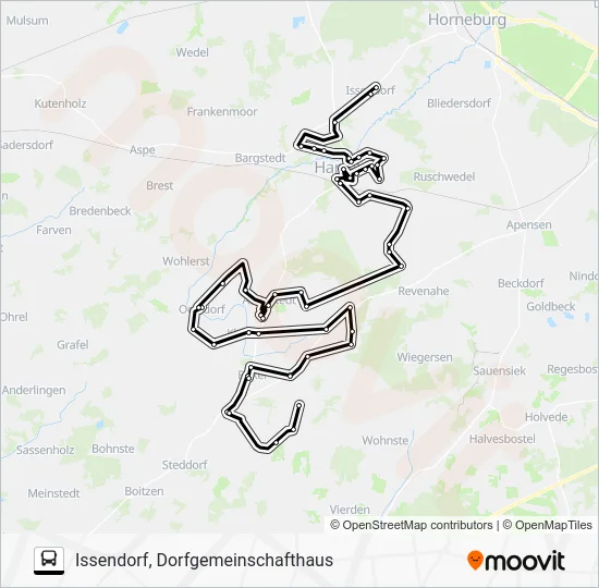 Автобус 2860-AST: карта маршрута