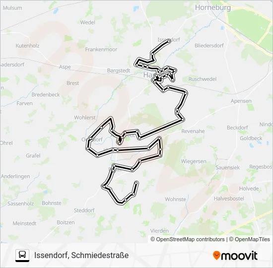 Автобус 2860-AST: карта маршрута