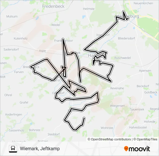Автобус 2860-AST: карта маршрута
