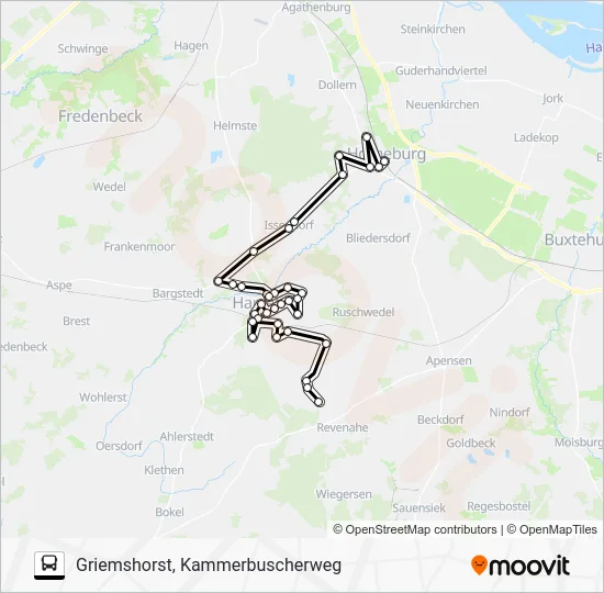 Автобус 2860-AST: карта маршрута