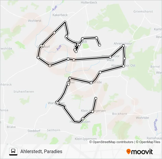 Автобус 2860-AST: карта маршрута