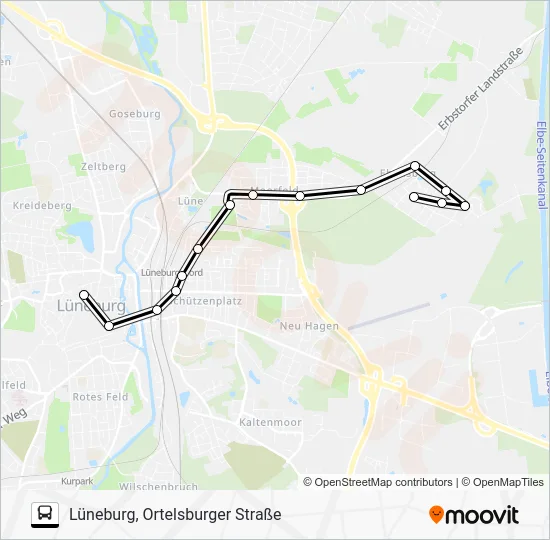 Автобус 5802-ASM: карта маршрута