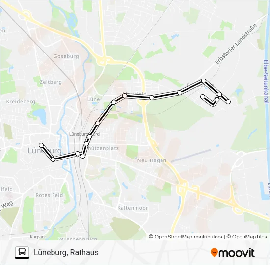 Автобус 5802-ASM: карта маршрута