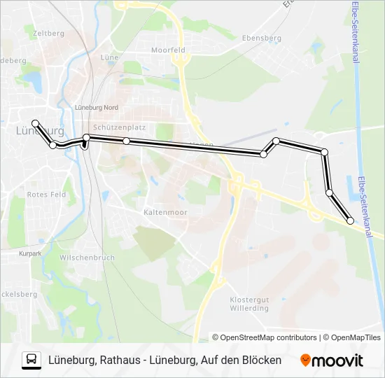 Автобус 5803-ASM: карта маршрута