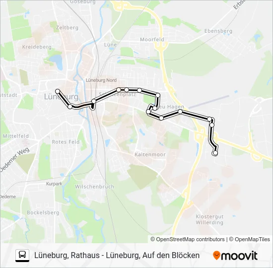 Автобус 5803-ASM: карта маршрута