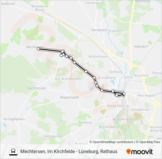 Автобус 5808-ASM: карта маршрута