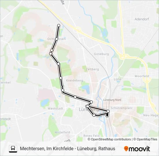 Автобус 5808-ASM: карта маршрута