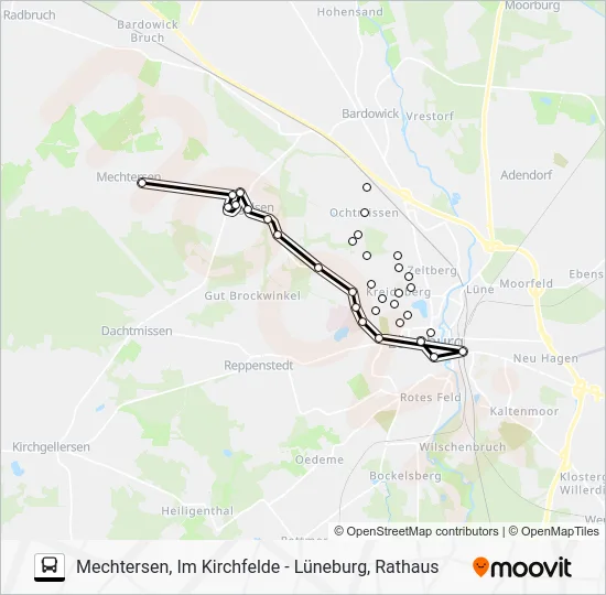 Автобус 5808-ASM: карта маршрута