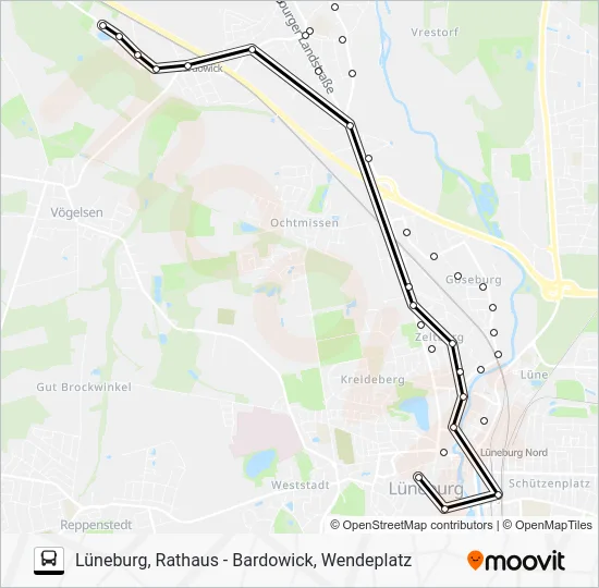 Автобус 5809-ASM: карта маршрута