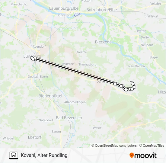 Автобус 5824-ASM: карта маршрута