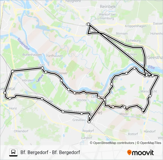 Автобус ELB-SHUTTLE: карта маршрута