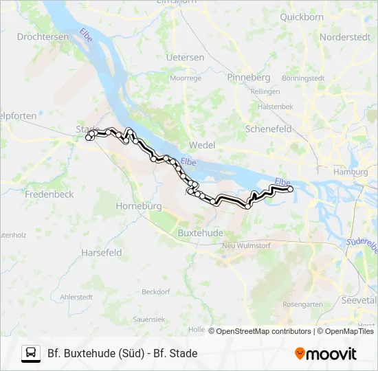 Автобус ERADB LINIE 2: карта маршрута