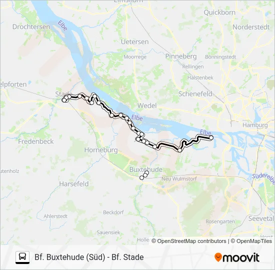 Автобус ERADB LINIE 2: карта маршрута