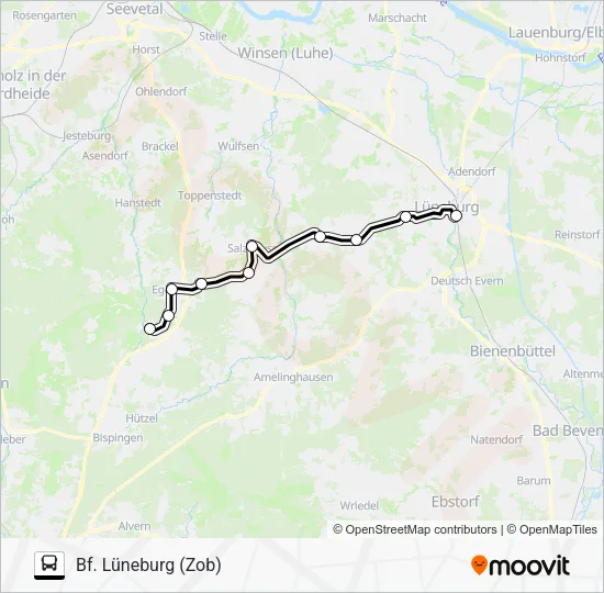 Автобус HEIDE-SHUTTLE: карта маршрута