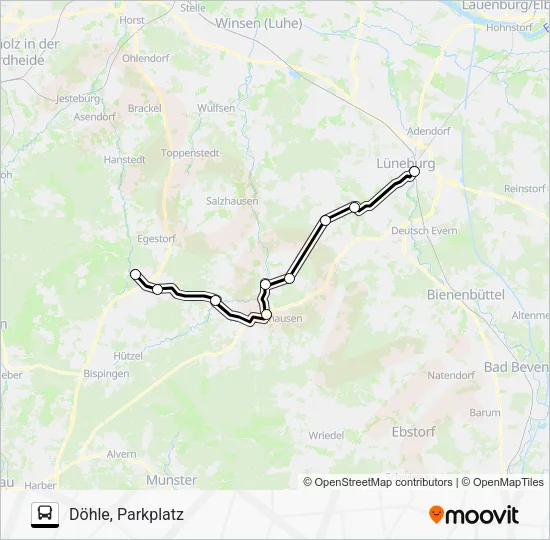 Автобус HEIDE-SHUTTLE: карта маршрута