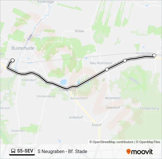 Автобус S5-SEV: карта маршрута