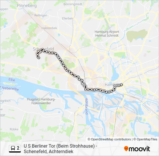 Автобус 2: карта маршрута
