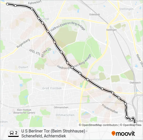Автобус 2: карта маршрута