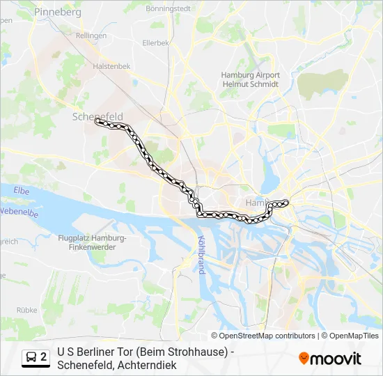 Автобус 2: карта маршрута