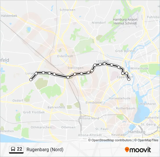 Автобус 22: карта маршрута