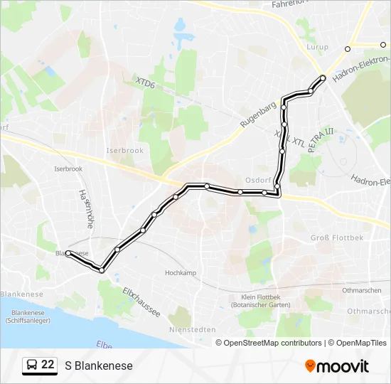 Автобус 22: карта маршрута