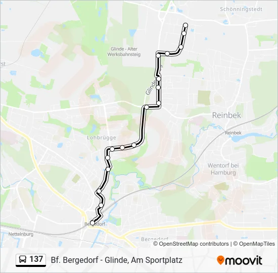 Автобус 137: карта маршрута