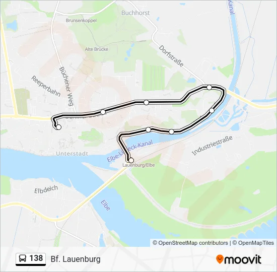 Автобус 138: карта маршрута