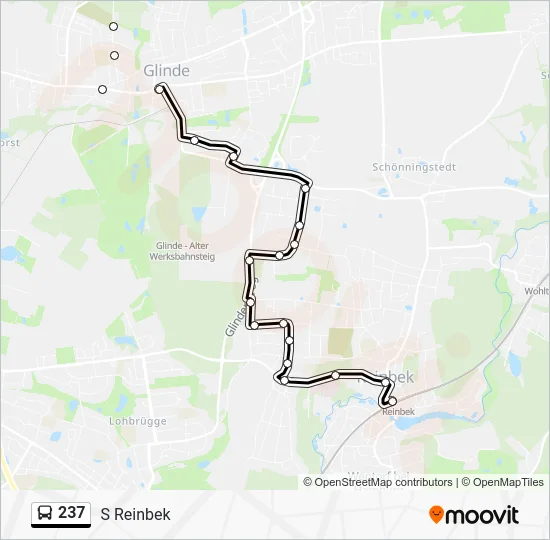 Автобус 237: карта маршрута