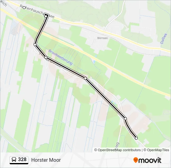 Автобус 328: карта маршрута