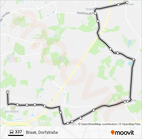Автобус 337: карта маршрута