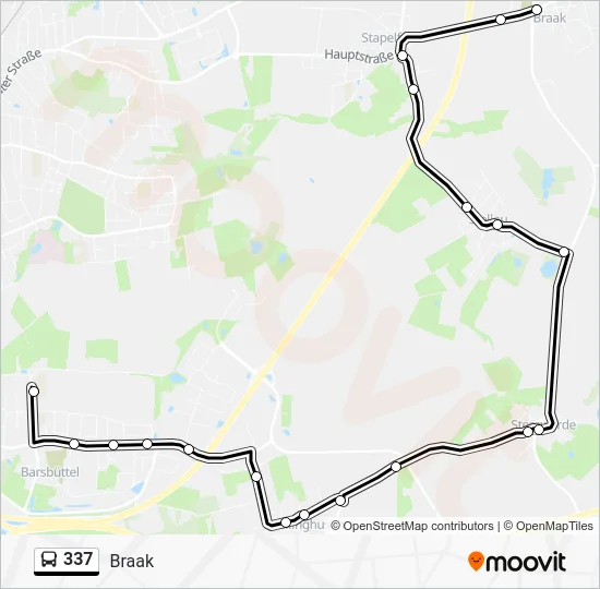 Автобус 337: карта маршрута