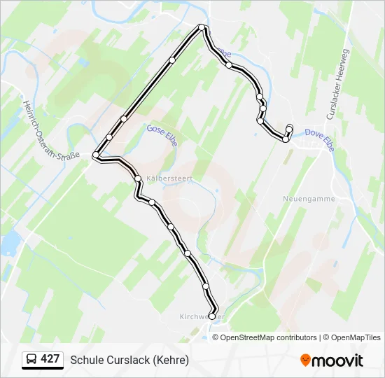 Автобус 427: карта маршрута