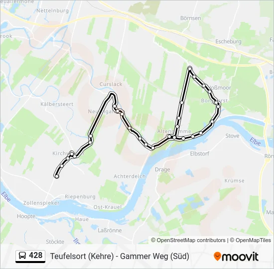 Автобус 428: карта маршрута