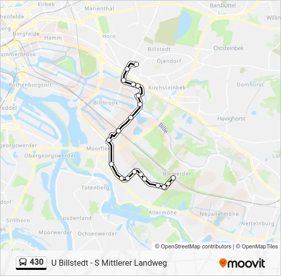 Автобус 430: карта маршрута