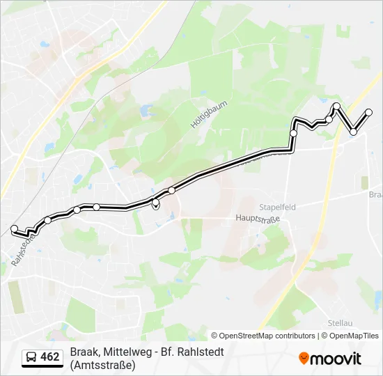 Автобус 462: карта маршрута