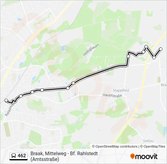 Автобус 462: карта маршрута