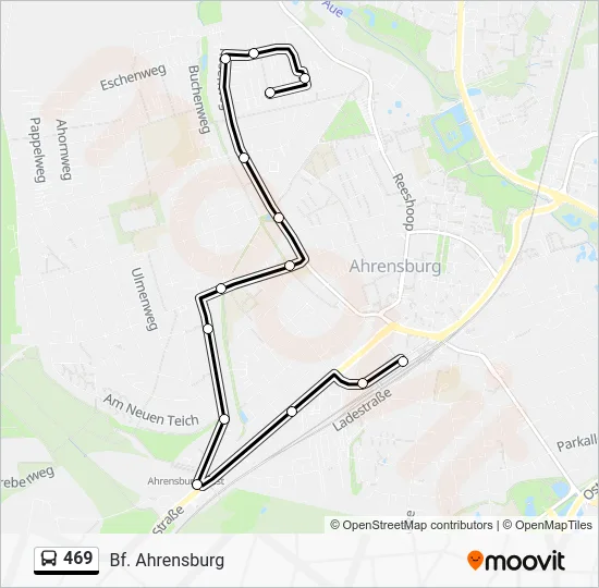 Автобус 469: карта маршрута