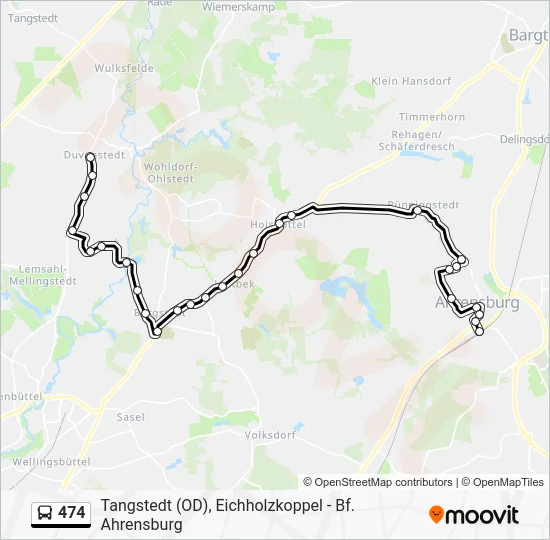 Автобус 474: карта маршрута
