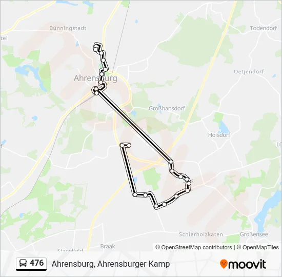 Автобус 476: карта маршрута