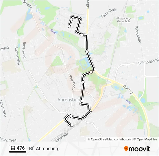 Автобус 476: карта маршрута