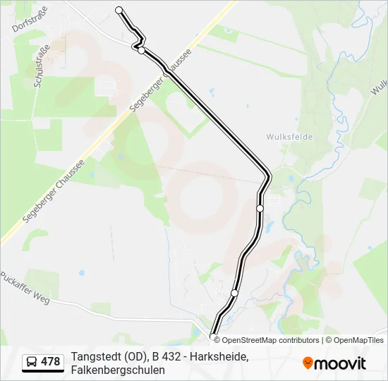 Автобус 478: карта маршрута