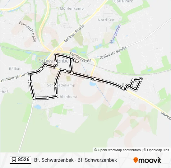 Автобус 8526: карта маршрута