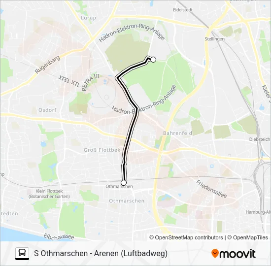 Автобус 386(SHUTTLE): карта маршрута