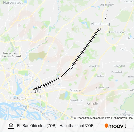 Автобус SEV RB81: карта маршрута
