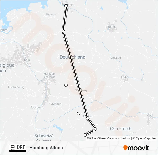 DRF Train Line Map