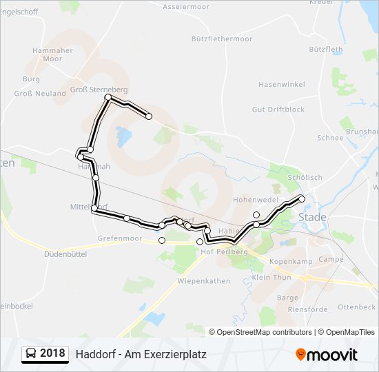 Buslinie 2018 Karte