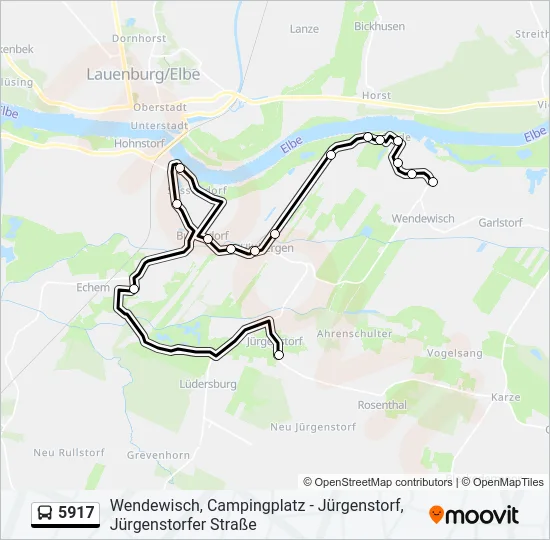 5917 Bus Line Map