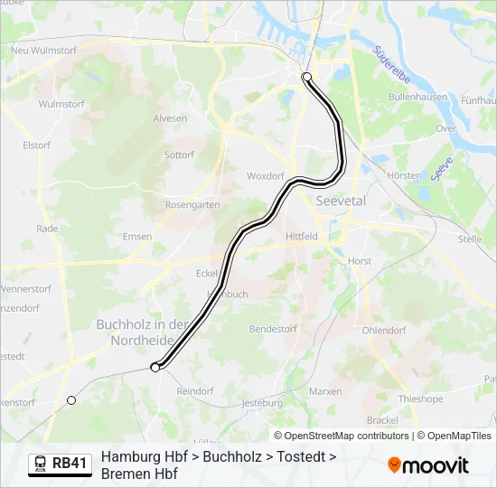 RB41 Train Line Map