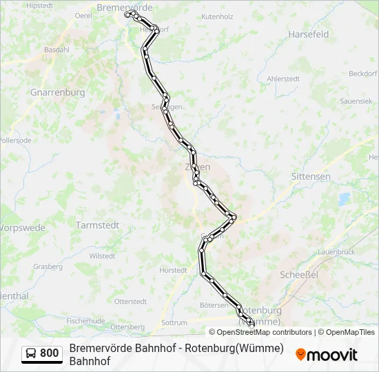 800 Bus Line Map