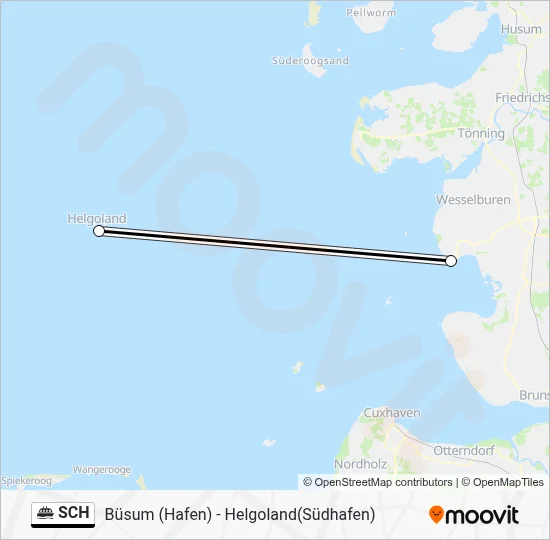 SCH Ferry Line Map